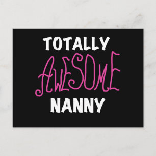 Totally Awesome Nanny Pink T-shirts and Gifts Postcard