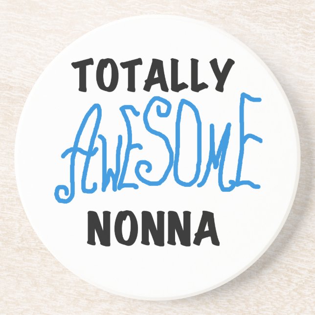 Totally Awesome Nonna Blue t-shirts and Gifts Coaster (Front)
