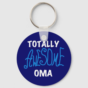 Totally Awesome Oma Blue T-shirts and Gifts Key Ring