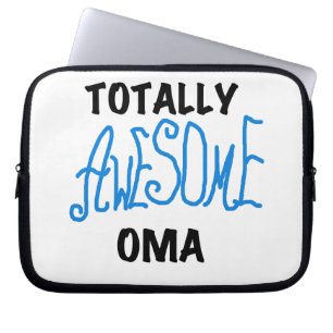 Totally Awesome Oma Blue T-shirts and Gifts Laptop Sleeve