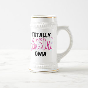 Totally Awesome Oma Pink T-shirts and Gifts Beer Stein