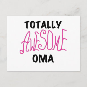 Totally Awesome Oma Pink T-shirts and Gifts Postcard