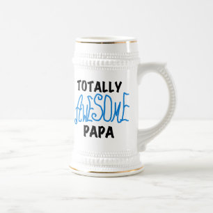 Totally Awesome Papa T-shirts and Gifts Beer Stein