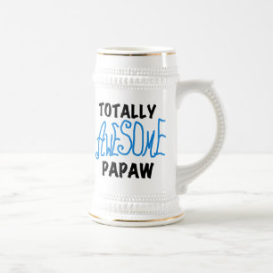 Totally Awesome Papaw T-shirts and Gifts Beer Stein