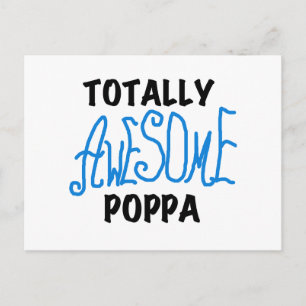Totally Awesome Poppa Tshirts and Gifts Postcard
