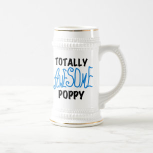Totally Awesome Poppy T-shirts and GIfts Beer Stein