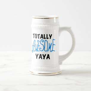Totally Awesome Yaya T-shirts and Gifts Beer Stein