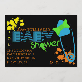 TOTALLY BABY (80s) INVITATION