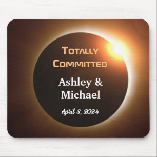 Totally Committed Eclipse Theme Wedding Mouse Pad
