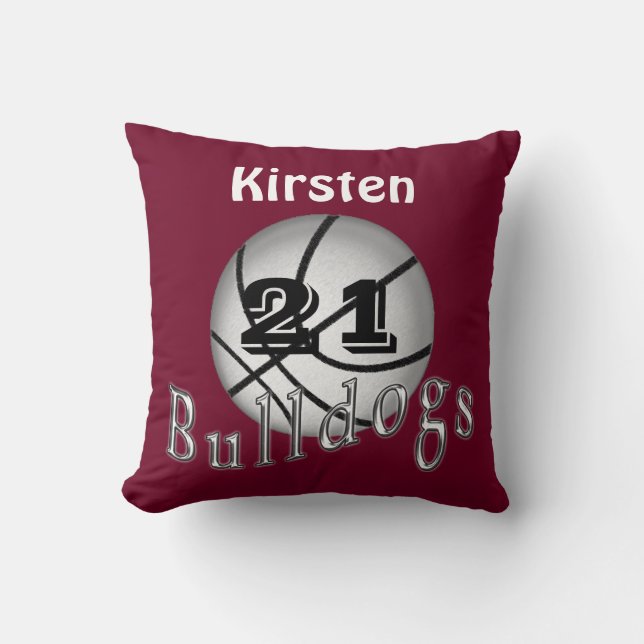 Totally Customisable Basketball Pillows for Team (Front)