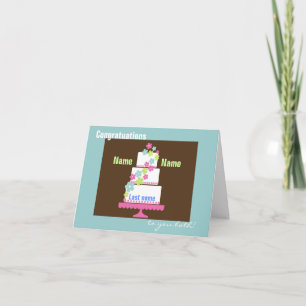 Totally Customised Wedding Congratulations Card