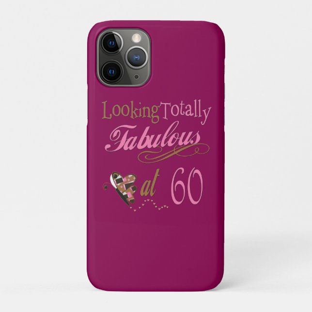 Totally Fabulous 60th Birthday Case-Mate iPhone Case (Back)