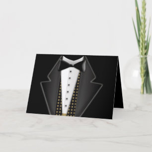 Totally formal tuxedo card