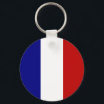 Totally French Flag! Key Ring<br><div class="desc">The Flag of France,  or French Flag,  completely covers the product here. Fun for Bastille Day or any time you want to share your love of all things from France. Wonderful gift for French-Americans,  or anyone who loves their French heritage,  ancestry and culture.</div>