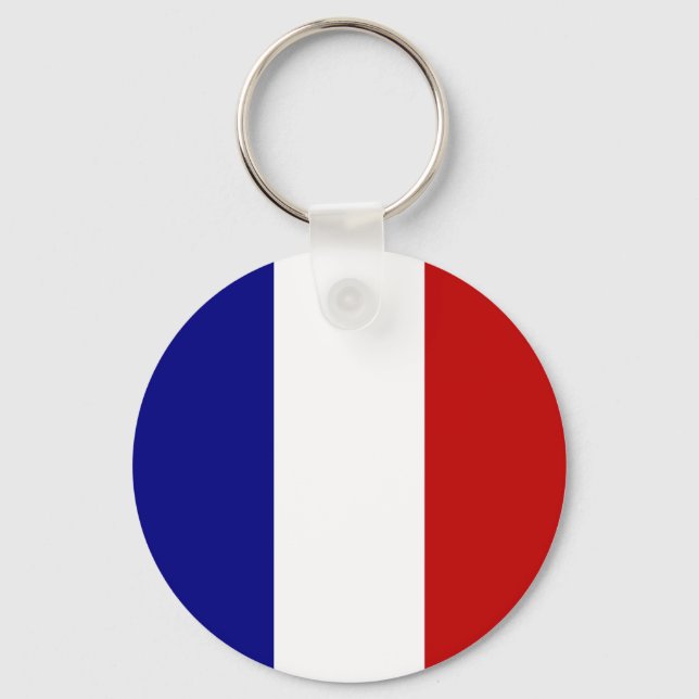 Totally French Flag! Key Ring (Front)