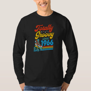Totally Groovy Since 1966 Retro Roller Skate Birth T-Shirt