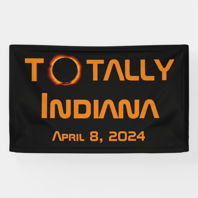 Totally Indiana 2024 Solar Eclipse Banner (Horizontal)