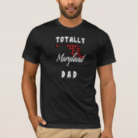 TOTALLY MARYLAND DAD Buffalo Plaid State T-Shirt
