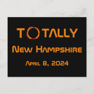 Totally New Hampshire 2024 Solar Eclipse Postcard