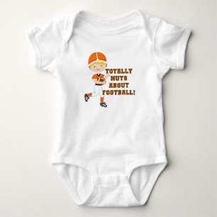 Totally Nuts About Football Baby Bodysuit