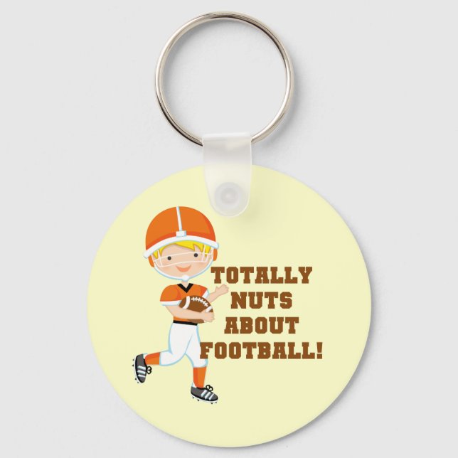 Totally Nuts About Football Key Ring (Front)