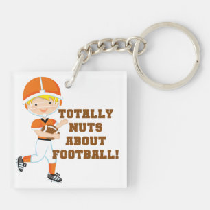 Totally Nuts About Football Key Ring