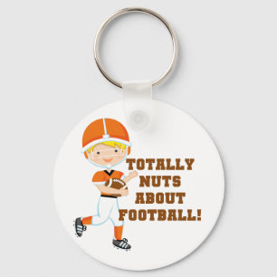Totally Nuts About Football Key Ring