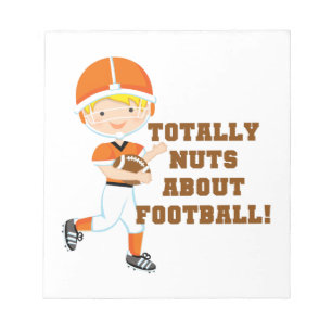Totally Nuts About Football Notepad