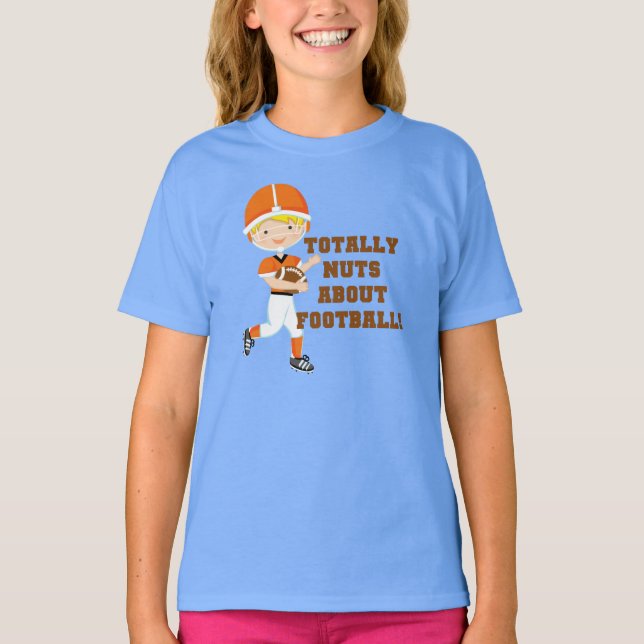 Totally Nuts About Football T-Shirt (Front)