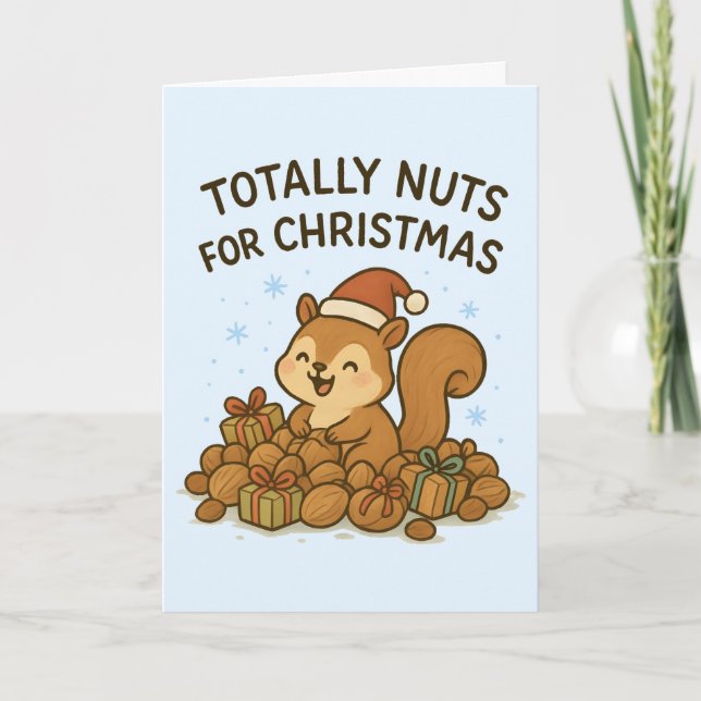 Totally Nuts - Cute Christmas Card (Front)