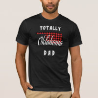 TOTALLY OKLAHOMA DAD Buffalo Plaid State T-Shirt