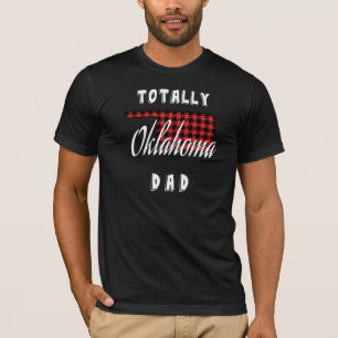 TOTALLY OKLAHOMA DAD Buffalo Plaid State T-Shirt