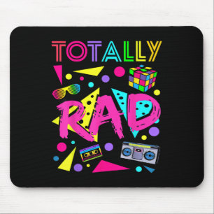 Totally Rad 1980s Vintage Eighties Costume Party Mouse Pad