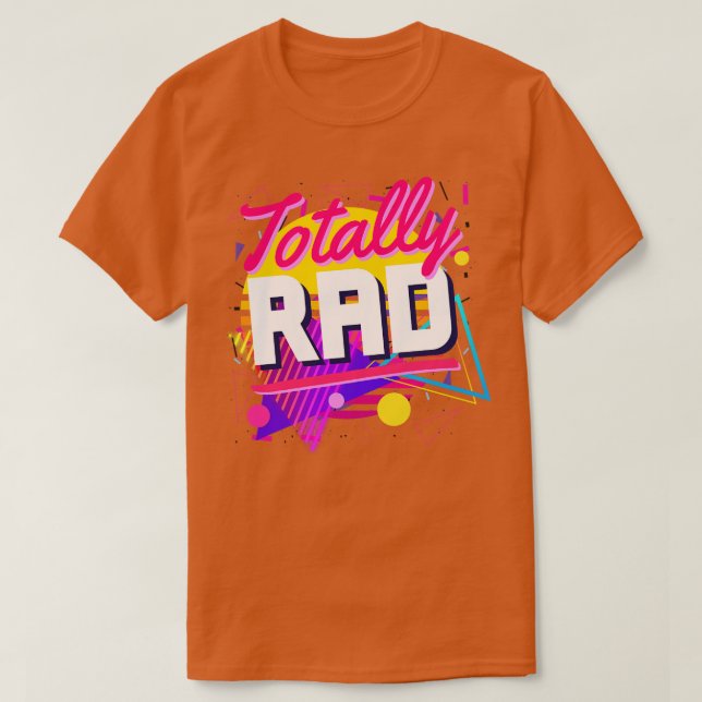 Totally Rad 80s Shapes Geometric Style Awesome Vin T-Shirt (Design Front)
