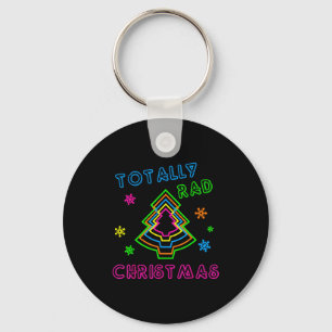Totally Rad Christmas - 80s Retro Christmas  Key Ring