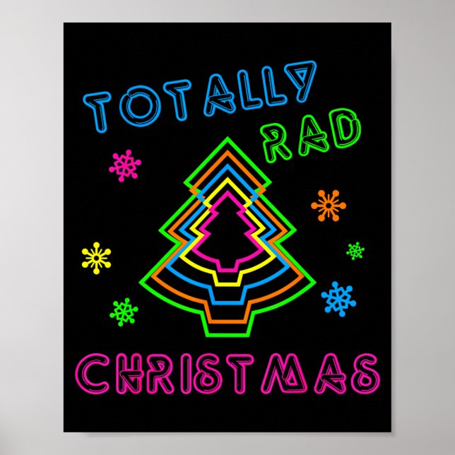Totally Rad Christmas - 80s Retro Christmas  Poster (Front)
