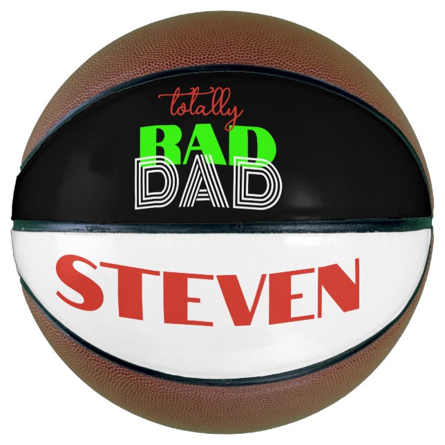 Totally RAD DAD cool trendy Father’s Day Gift Basketball (Front)