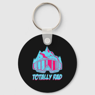 Totally Rad, Goggles Retro Ski Vintage 80s 90s Ski Key Ring