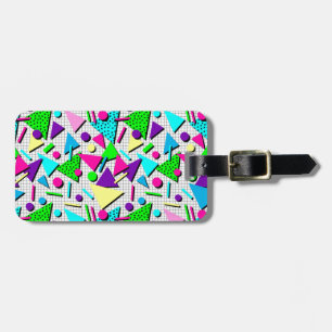 totally radical luggage tag