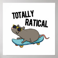 Totally Ratical Cute Radical Rat Pun