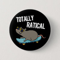 Totally Ratical Funny Rat Pun Dark BG