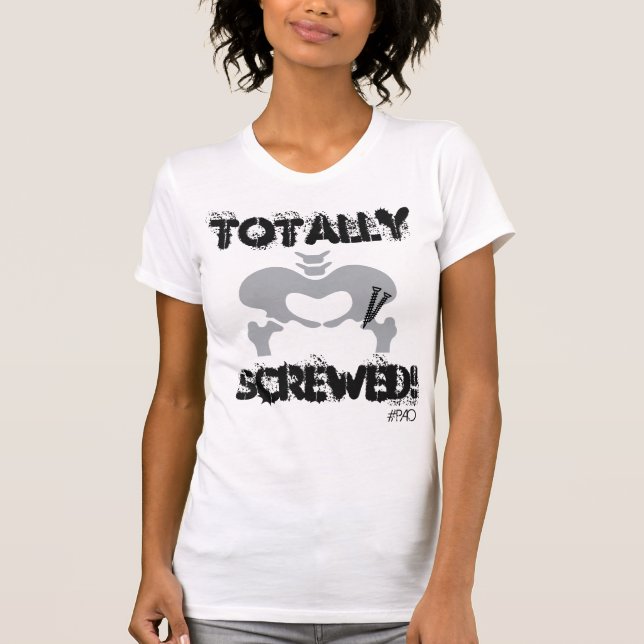 Totally Screwed PAO Fitted Burnout Tee (Front)