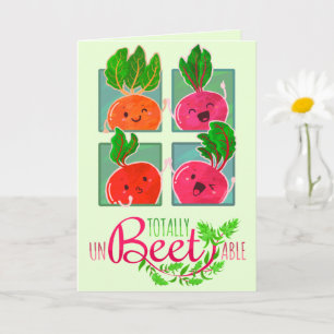 Totally Unbeetable   Motivational Quote Pun Card