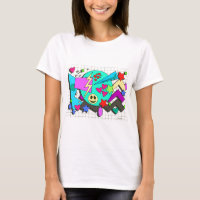 Totally Wild Cartoon 90s Flashback Comic Pattern