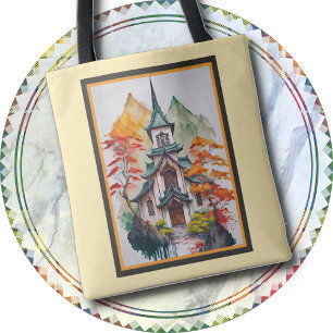 TOTE BAG - A Tote of Two Pagodas