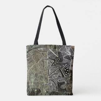 tote bag "Abstract with the wolf"