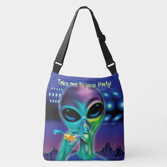 Tote Bag Alien Take me to your Party (Front)