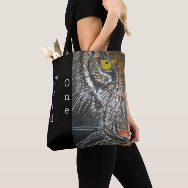 Tote Bag (ao) - Big Cat Portrait (Close Up)