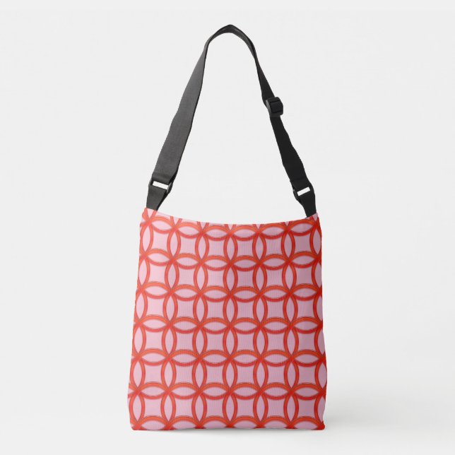 Tote Bag (ao) - Intertwined Red Rings (Front)