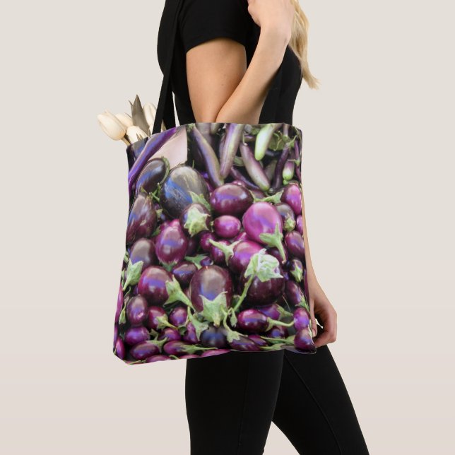 Tote Bag (ao) - Purple Vegetables (Close Up)